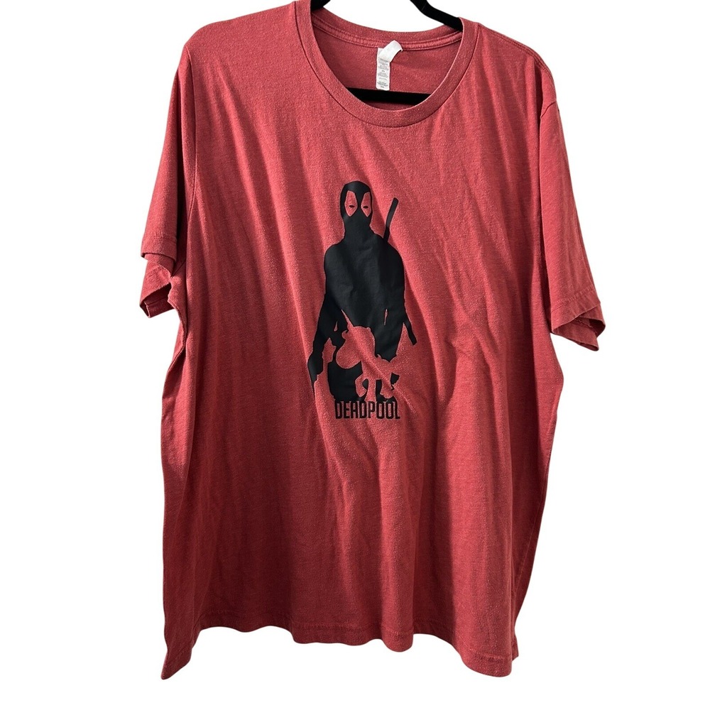 Bella+Canvas Deadpool Unicorn Graphic T-Shirt 2XL Red Marvel Comic Geek Wear